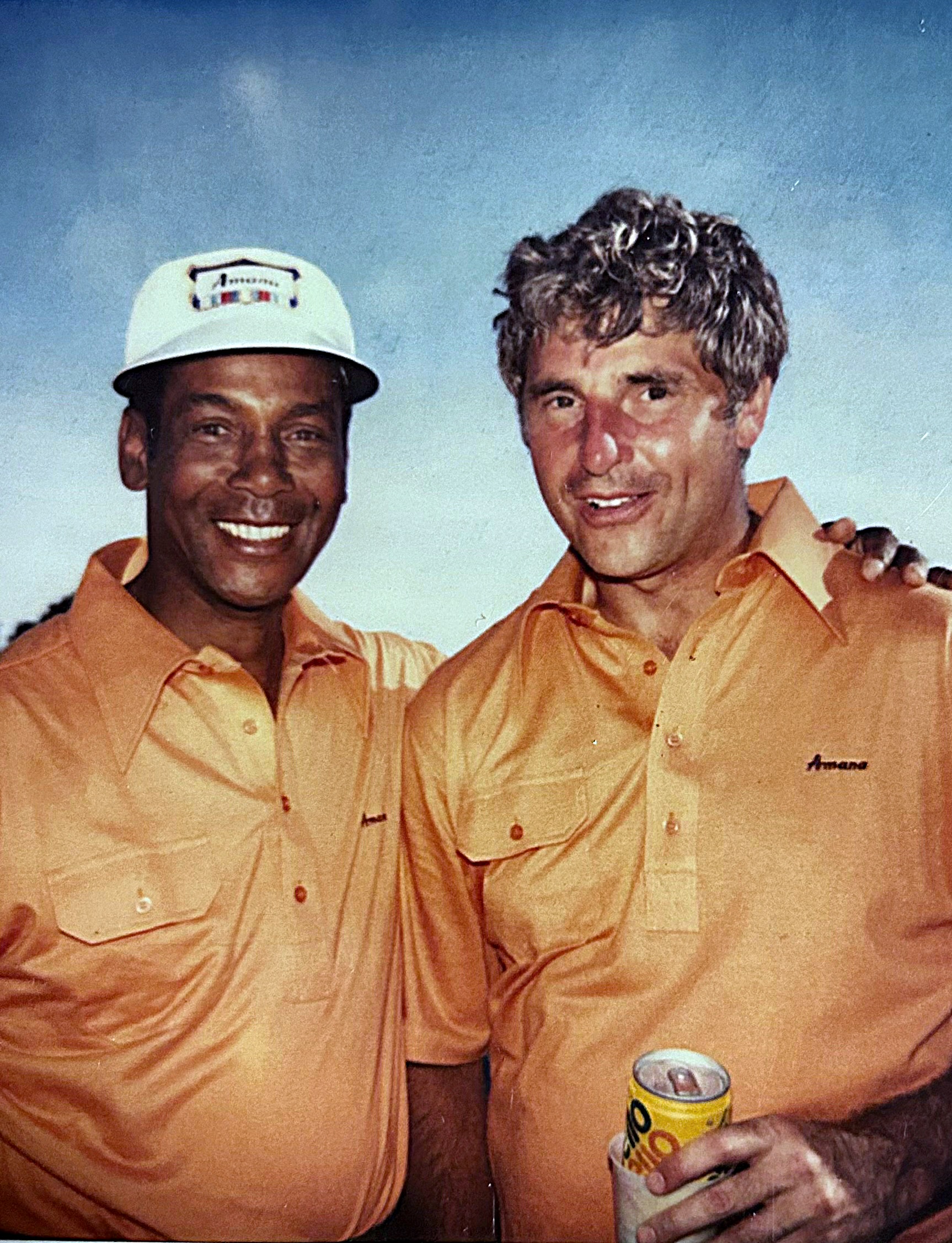 Ernie Banks and Bob Knight