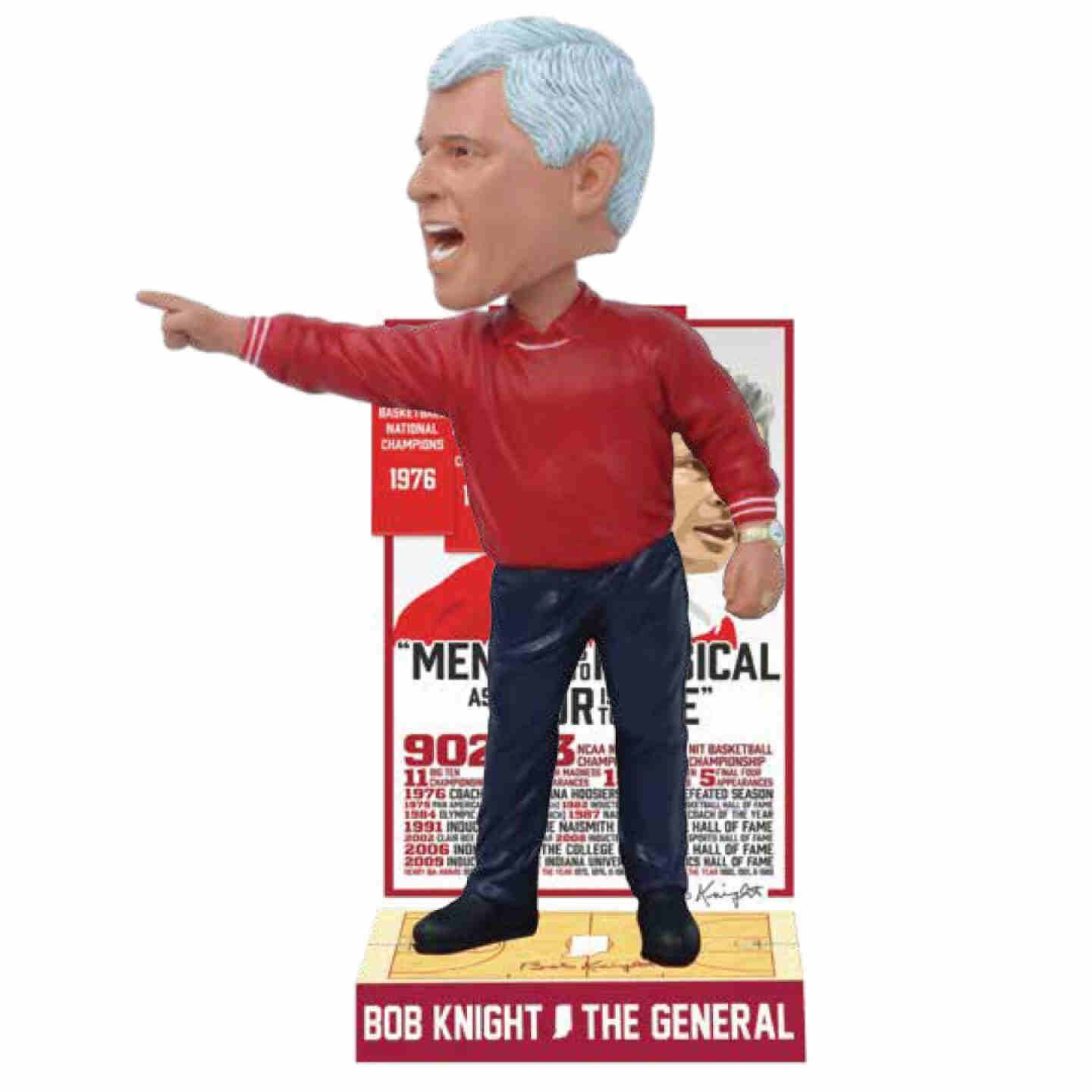 Bob Knight Career Accomplishments Bobblehead (PRESALE)