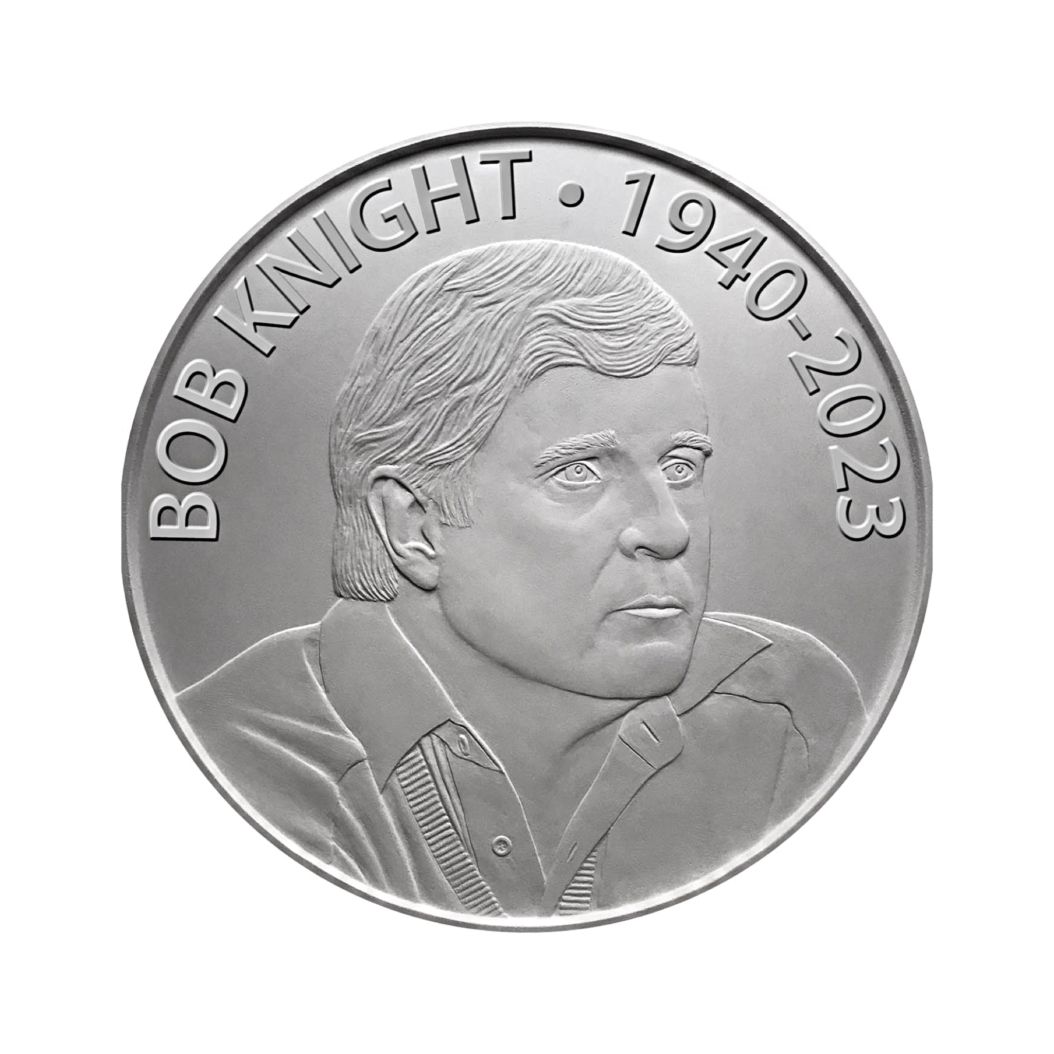 Bob Knight Commemorative 1oz .999 Fine Silver Coin Image 2