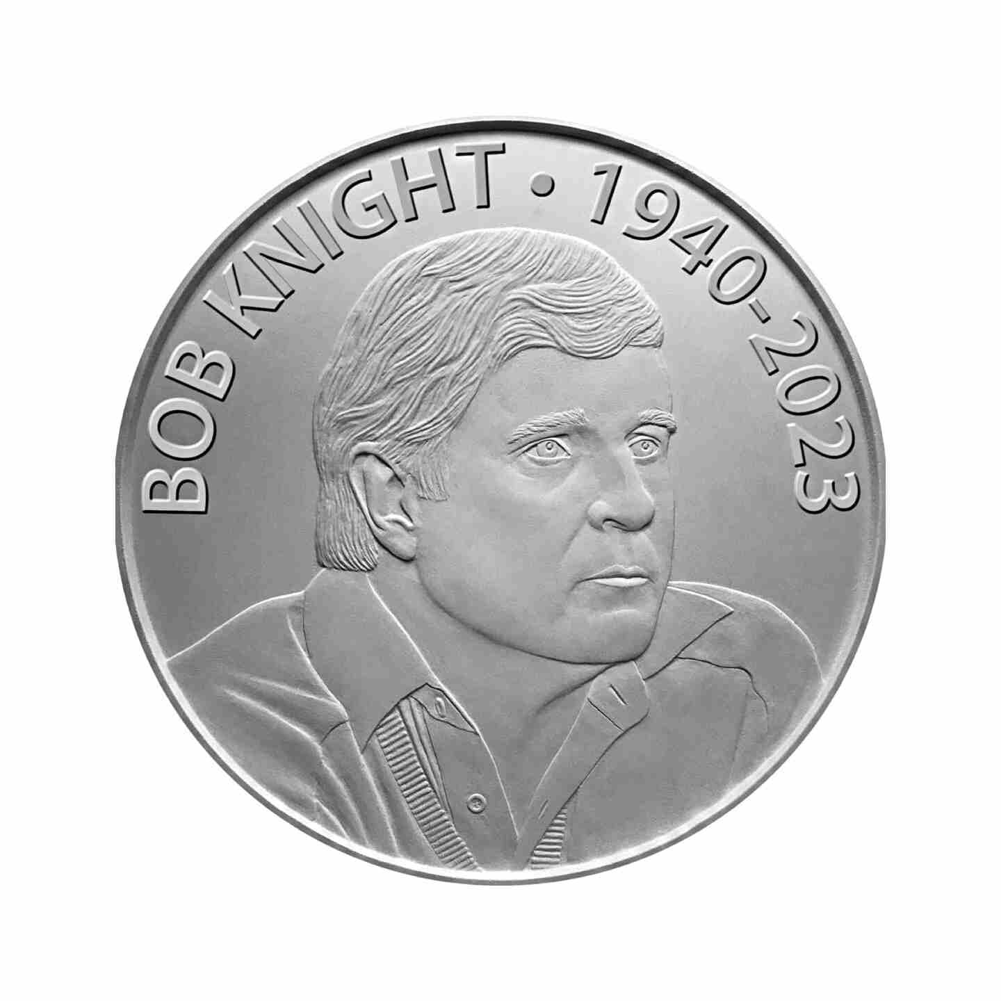 Bob Knight Commemorative 1oz .999 Fine Silver Coin Image 2