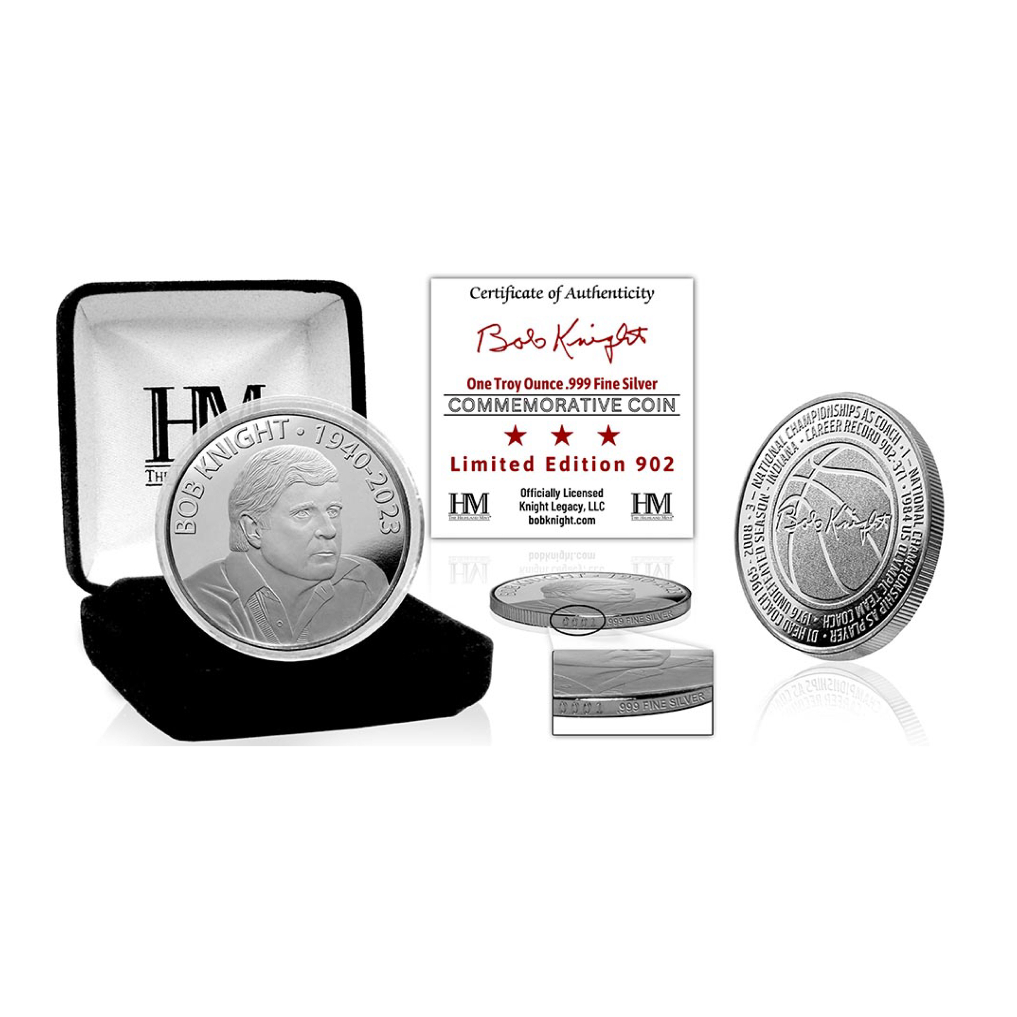 Coach Bob Knight Coin 
