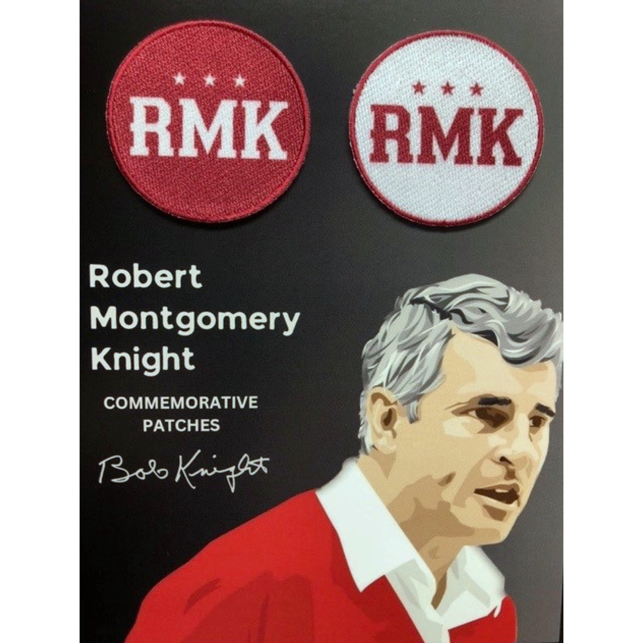 Bob Knight "RMK" Commemorative Patches - Set of 2 Image 2