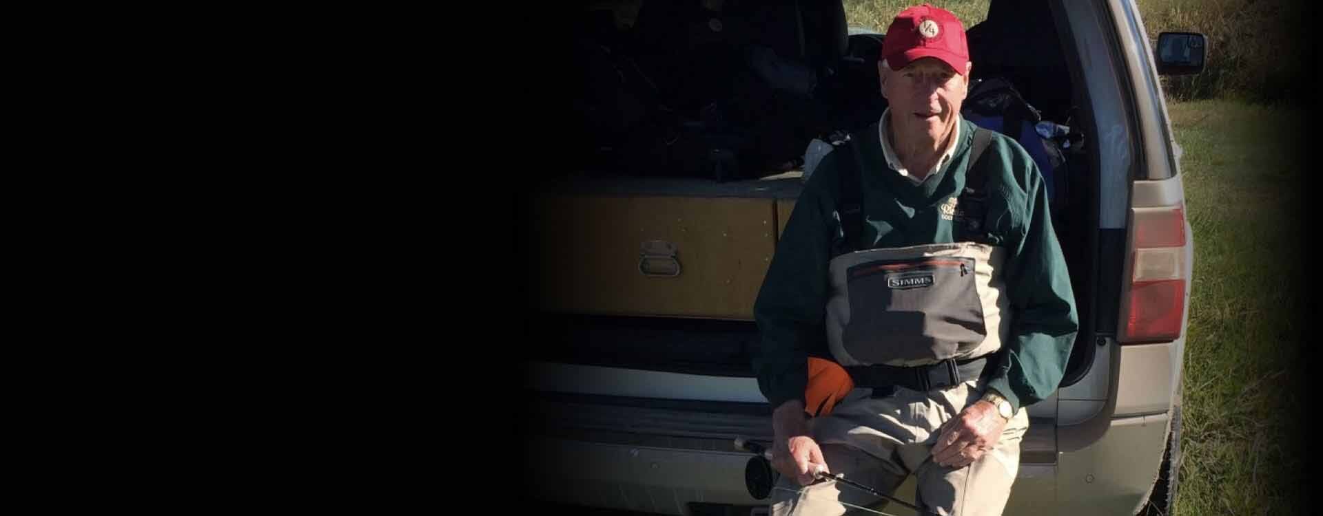 Bob Knight Enjoying a day of Fishing