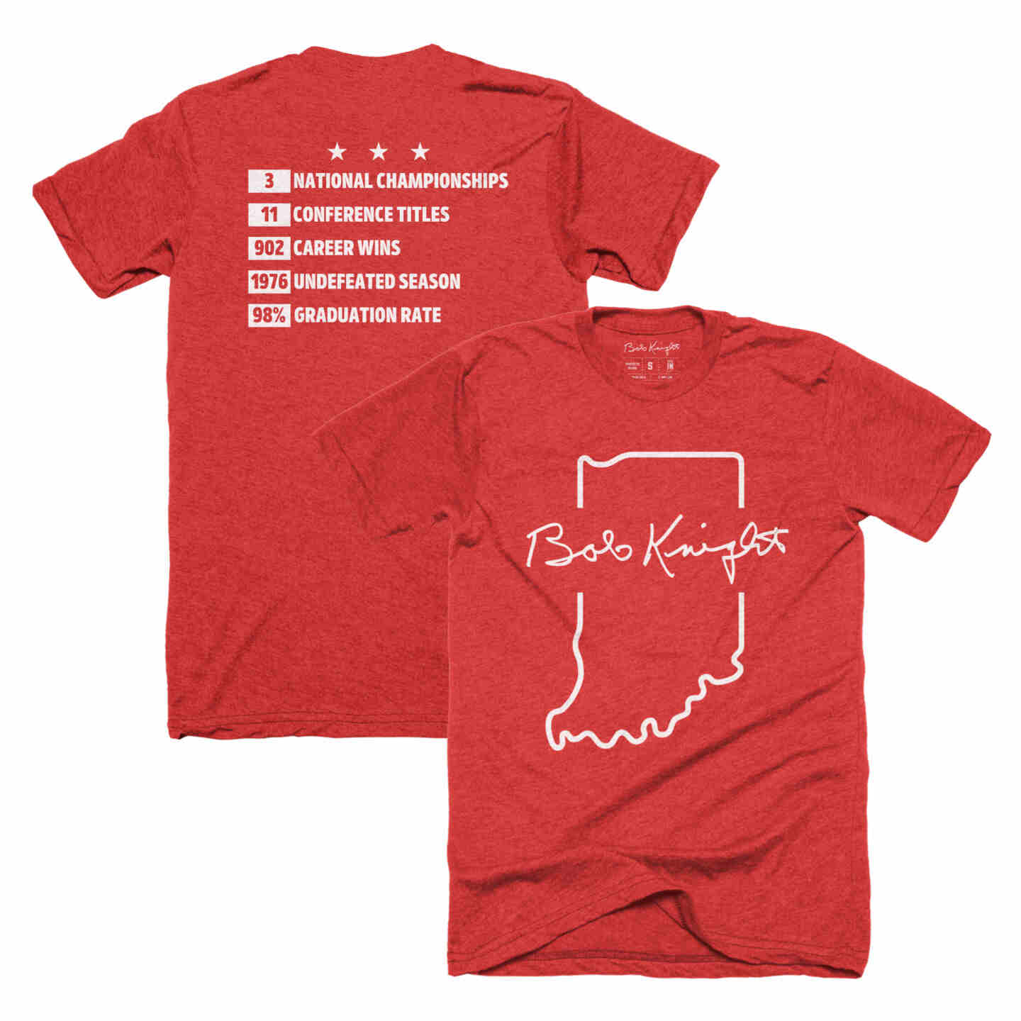 Bob Knight Legacy Red Tee Image 4