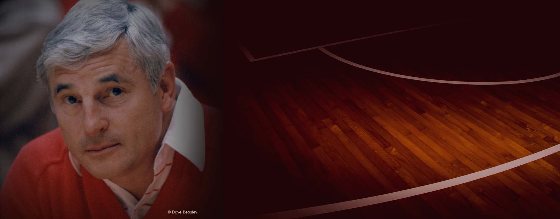 A portait image of Coach Bob Knight of the IU Basketball fame.