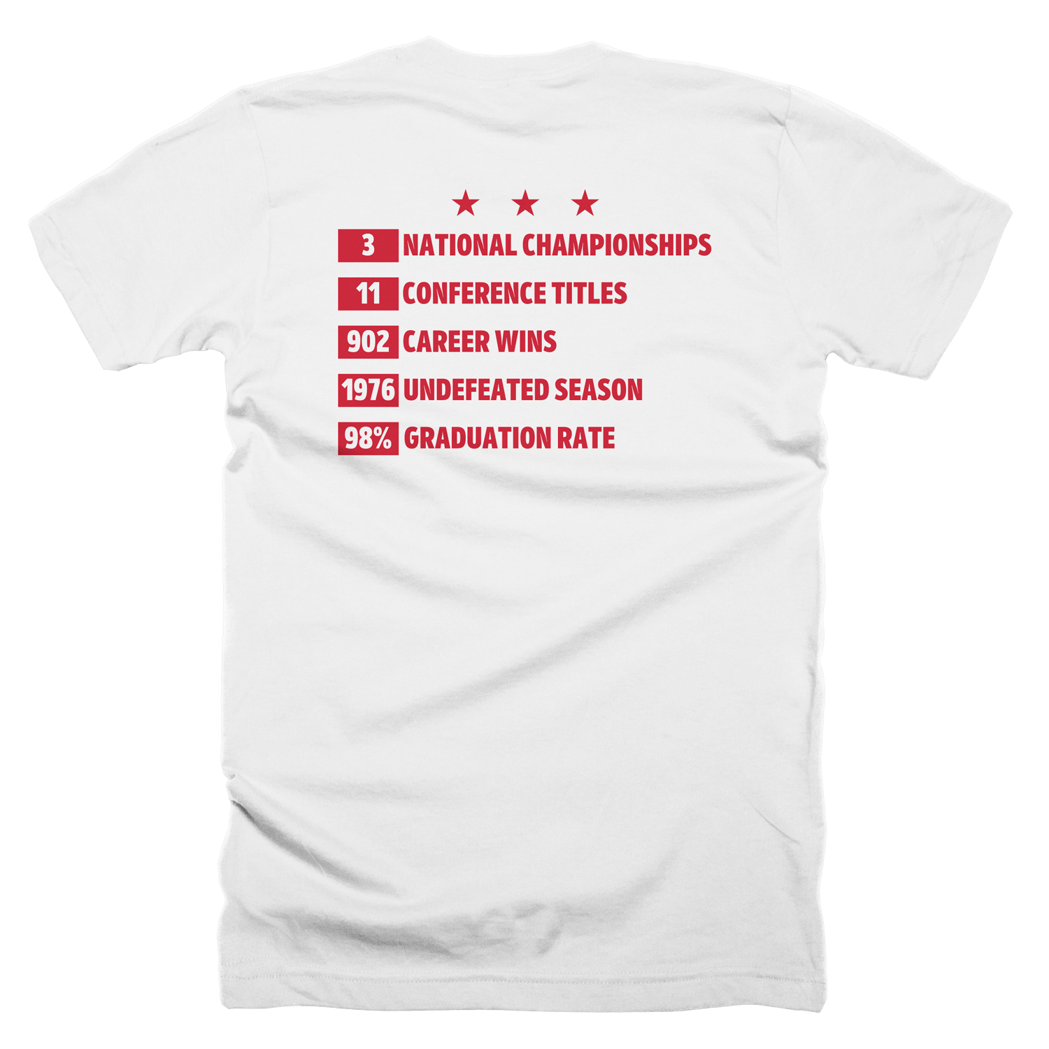 Bob Knight Legacy White Tee (Unisex) Image 3