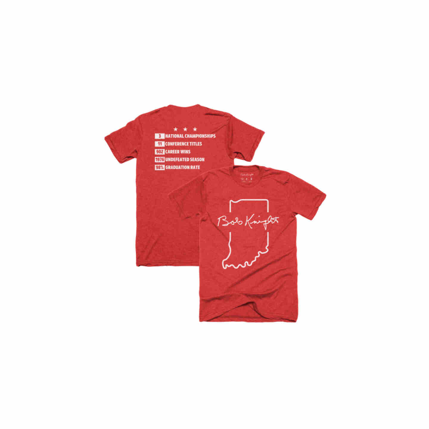 Bob Knight Legacy Red Tee Image 1
