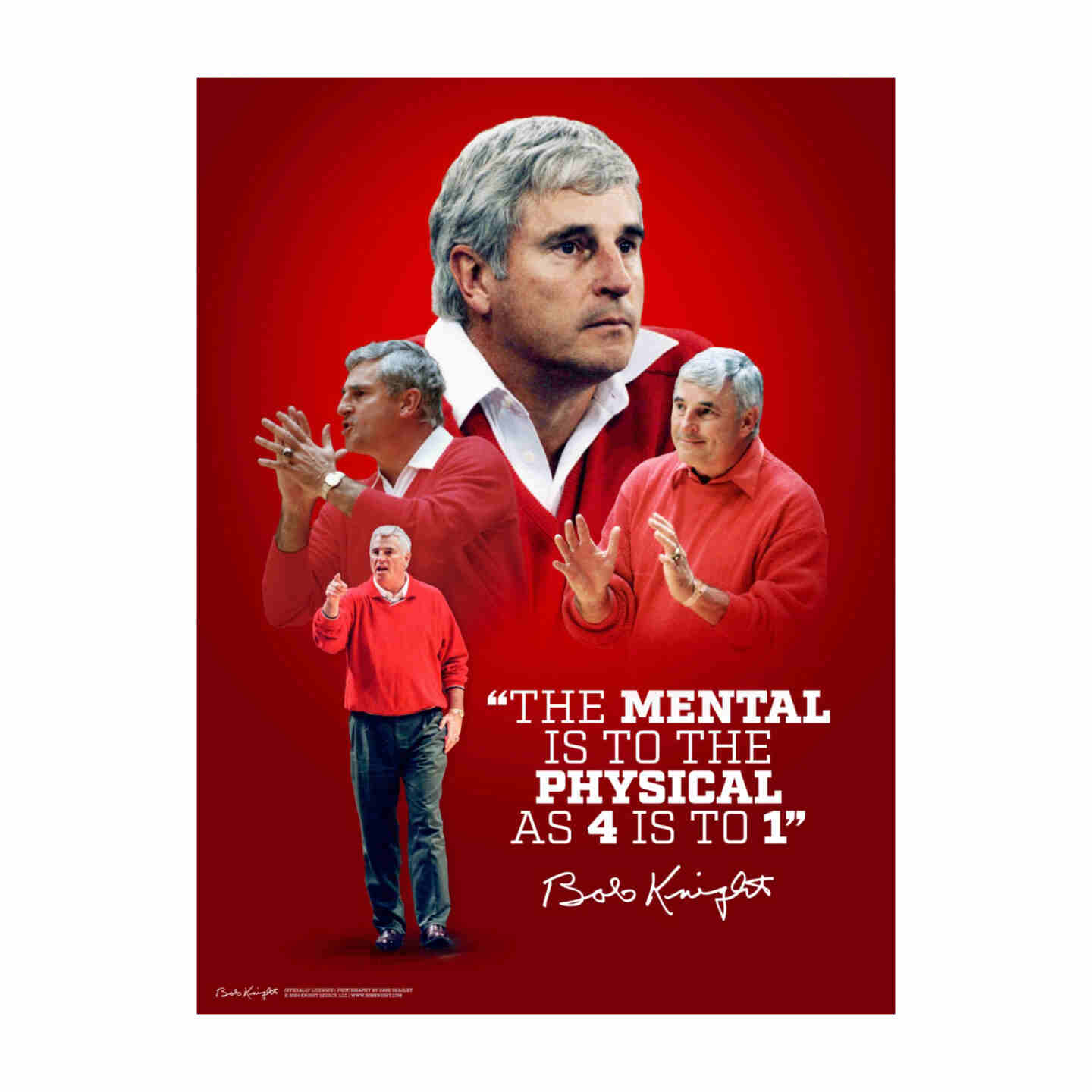 Bob Knight Quote Poster (18"x24")
