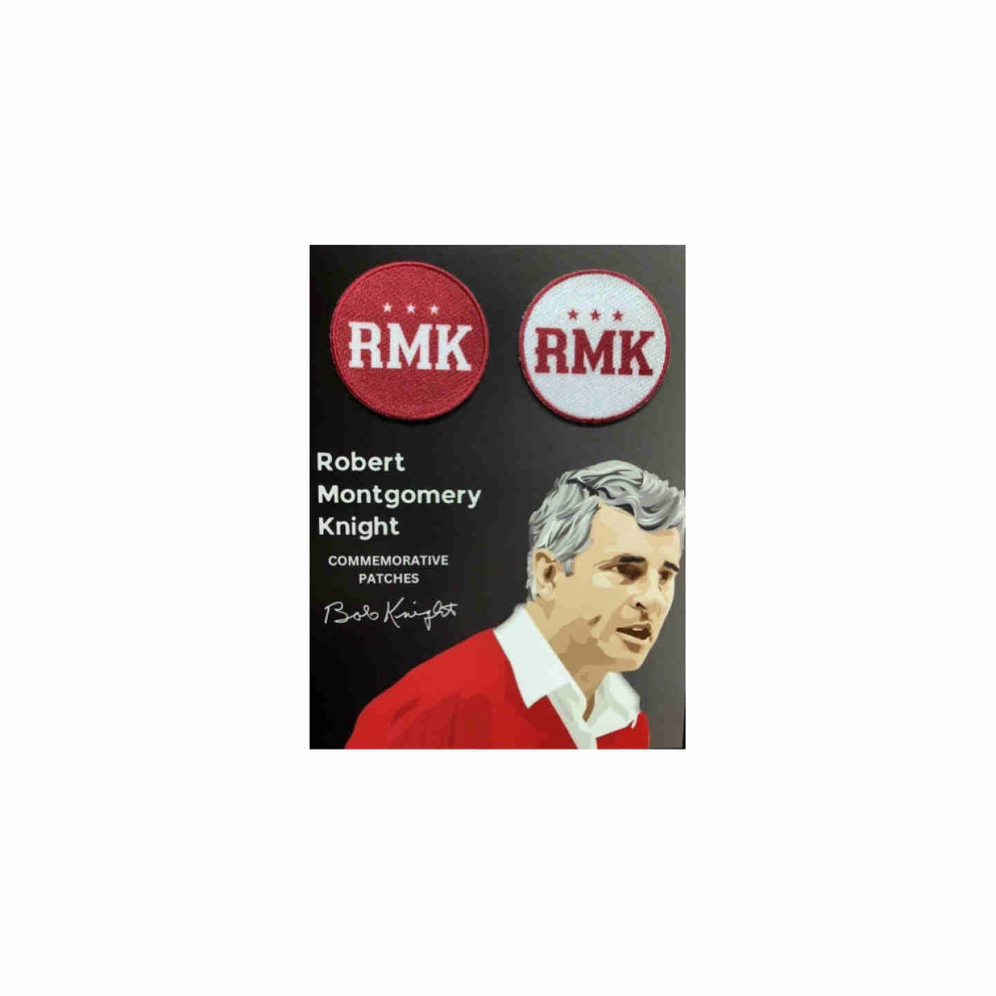 Bob Knight "RMK" Commemorative Patches - Set of 2 Image 1
