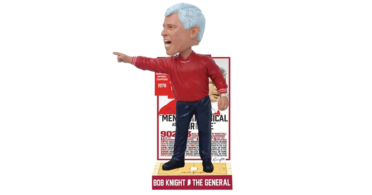 New New Bob Knight Career Accomplishments Bobblehead (PRESALE)
